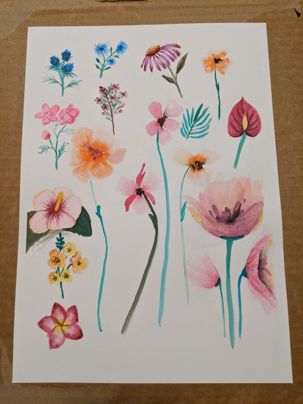 Sketchbook Art - Watercolour Flowers - Sandra Burns Art