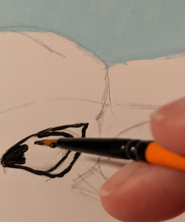 pelican work in progress | Sandra Burns ART