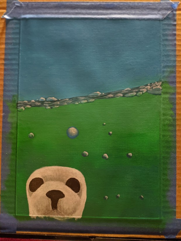 seal work in progress | Sandra Burns Art