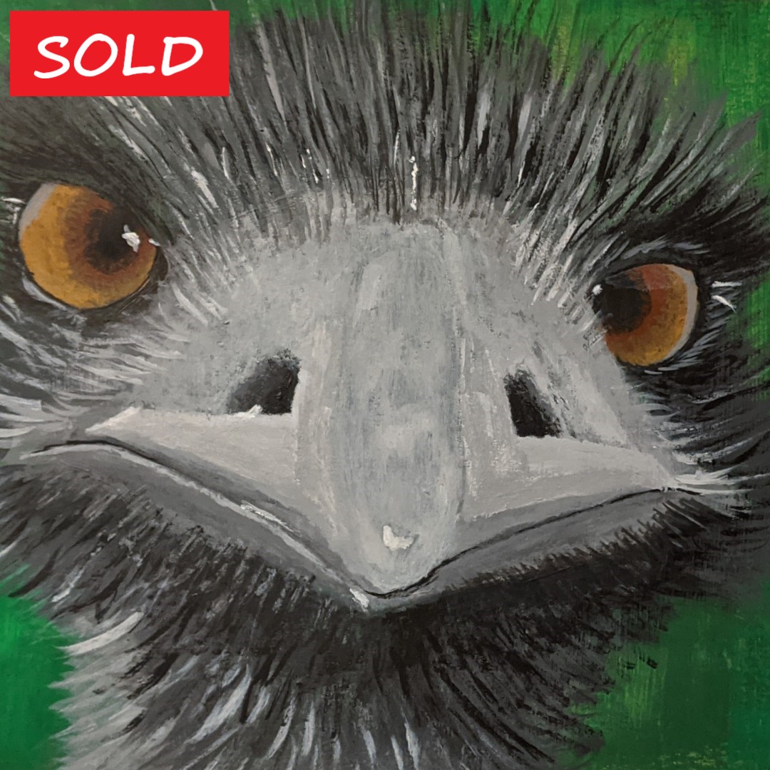 Eddie Emu SOLD - Sandra Burns ART