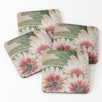 Flowers For You drink coasters | Sandra Burns ART