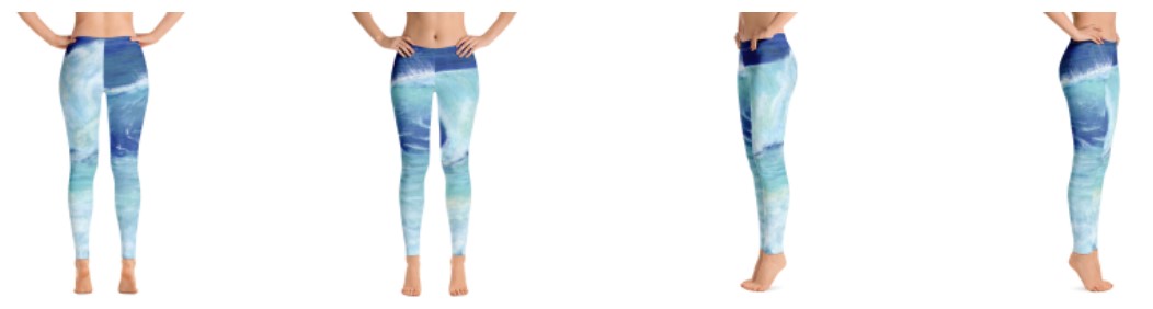 OCEAN WAVE Leggings - Sandra Burns ART - nature art, crashing wave, blue water, white sea-spray, white shore wash, original artwork reproduced on leggings