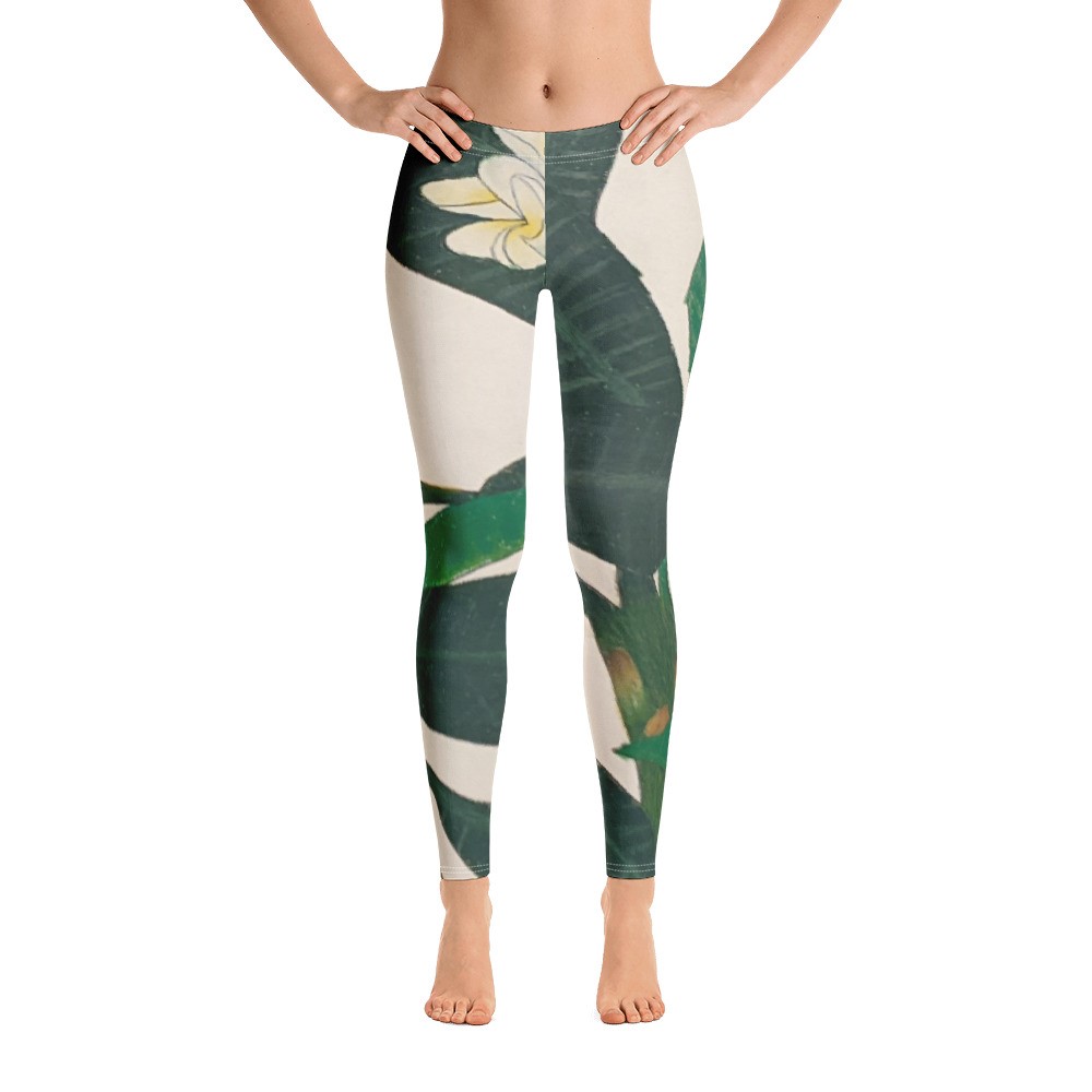 EXOTIC BLOOM Leggings - Sandra Burns ART - original artwork reproduced on leggings