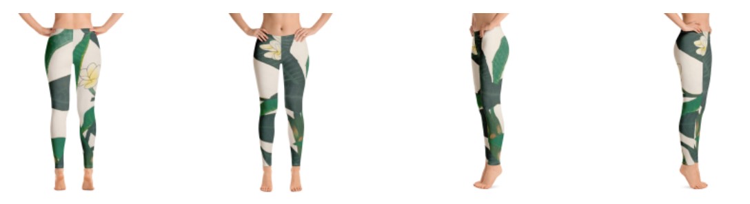 EXOTIC BLOOM Leggings - Sandra Burns ART