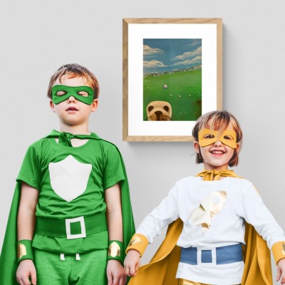 Sally The Seal - Sandra Burns ART - From my 'I See You (RUOK?)' collection, Sally is watching over you, checking you are okay. Sally is a cute underwater seal, with gorgeous eyes! Carefully constructed using many deliberate brush strokes. Sally at the front, under the surface of the water, and white clouds in the distance.