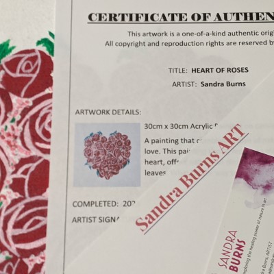 Customer Pack - HEART OF ROSES - Sandra Burns ART