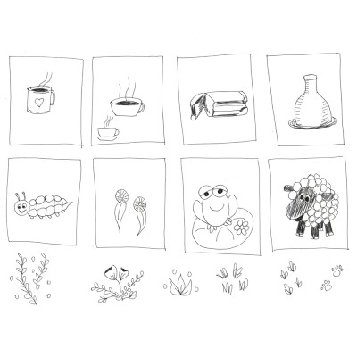 sketchbook drawing, ideas - Sandra Burns ART