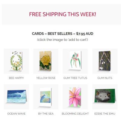 Best Selling Greeting Cards - by Sandra Burns ART