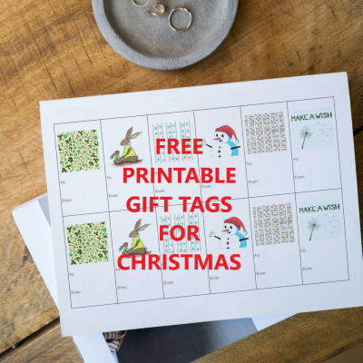Free Printable Gift Tags for Christmas - by Sandra Burns ART