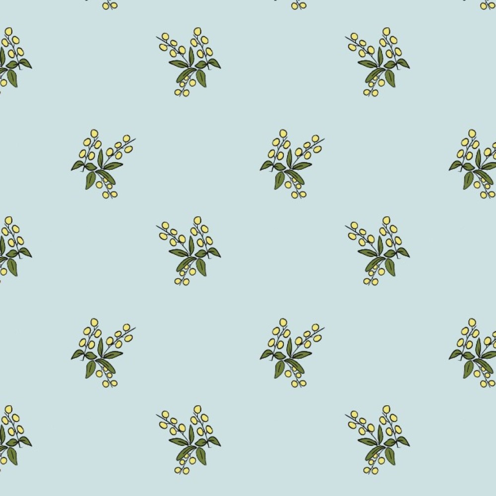 Rex Floral Yellow by Sandra Burns ART