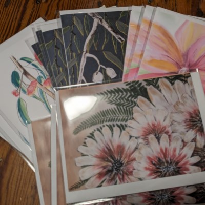 Floral Cards by Sandra Burns ART - in stock at Lilypilly Flowers