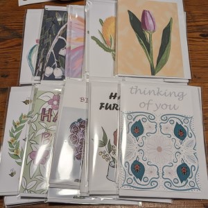 Floral Cards by Sandra Burns ART - in store at Lilypilly Flowers
