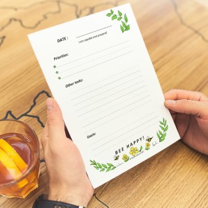 Bee Happy Daily Planner by Sandra Burns ART