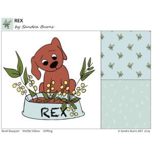 REX collection - bowl bouquet - Sandra Burns ART