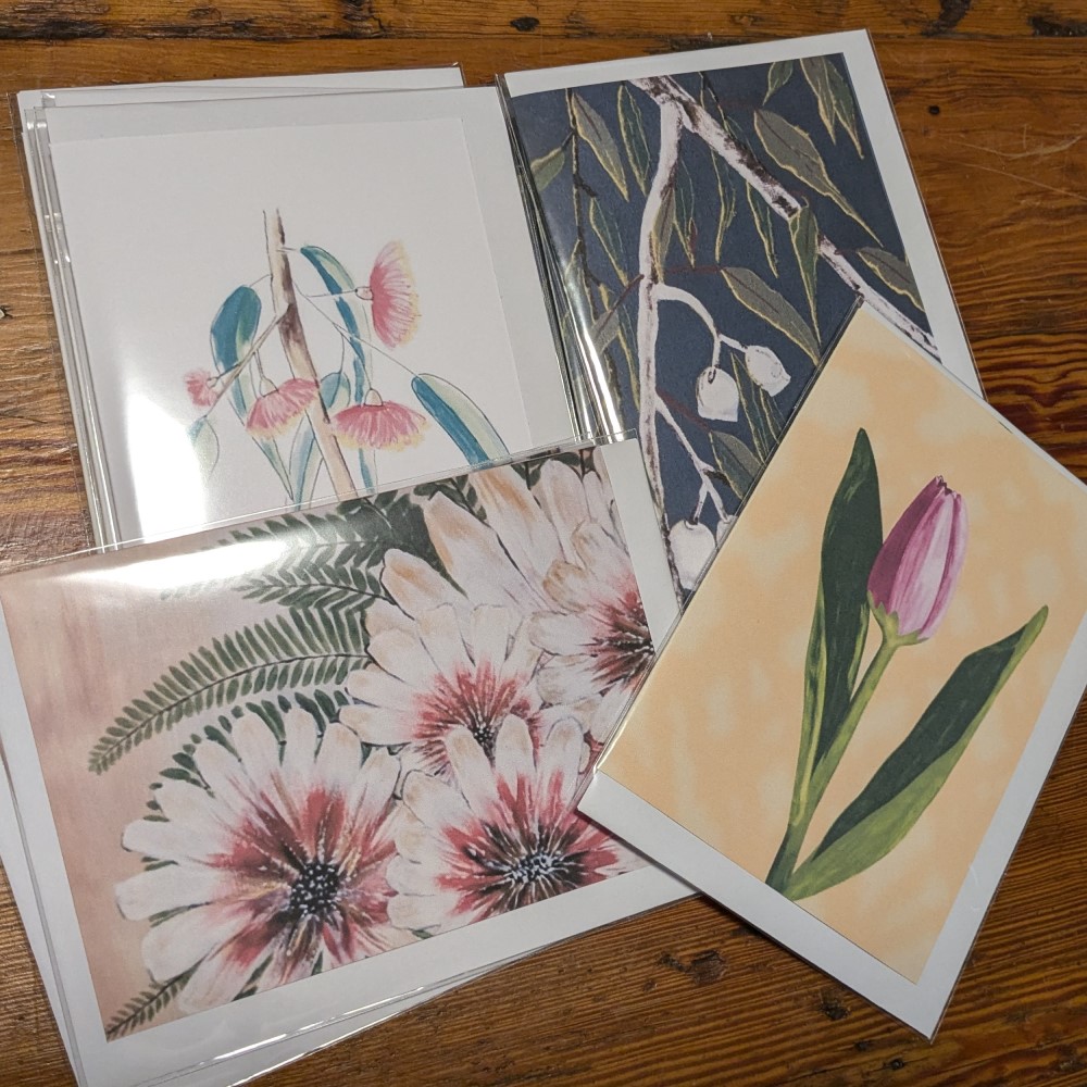 Greeting Cards reorder at Lilypilly Florist - Sandra Burns ART