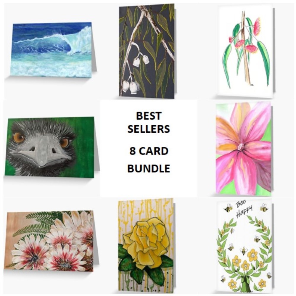 8-Card Best Sellers Bundle - Sandra Burns ART