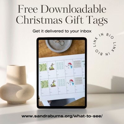 Free Christmas Gift Tags - Sandra Burns ART