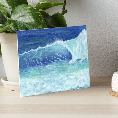 Ocean Wave foam backed print