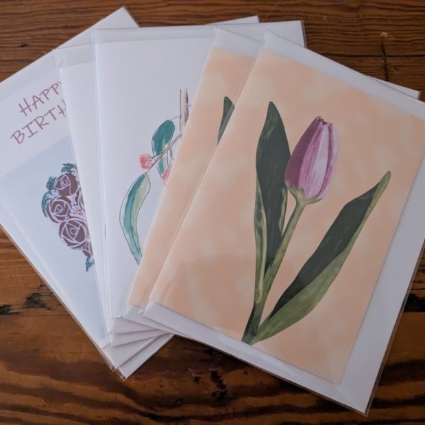 Greeting Cards reorder at Lilypilly Florist - Sandra Burns ART