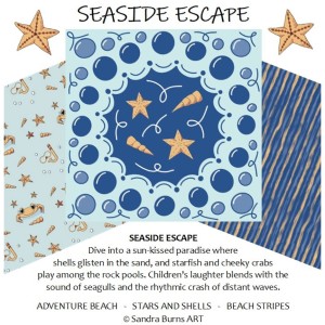 Seaside Escape collection - by Sandra Burns ART