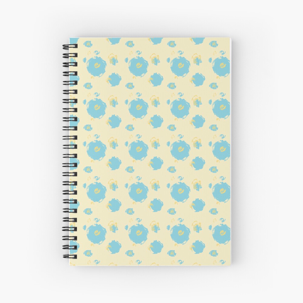 PICNIC JOY (BLUE) spiral notebook by Sandra Burns ART