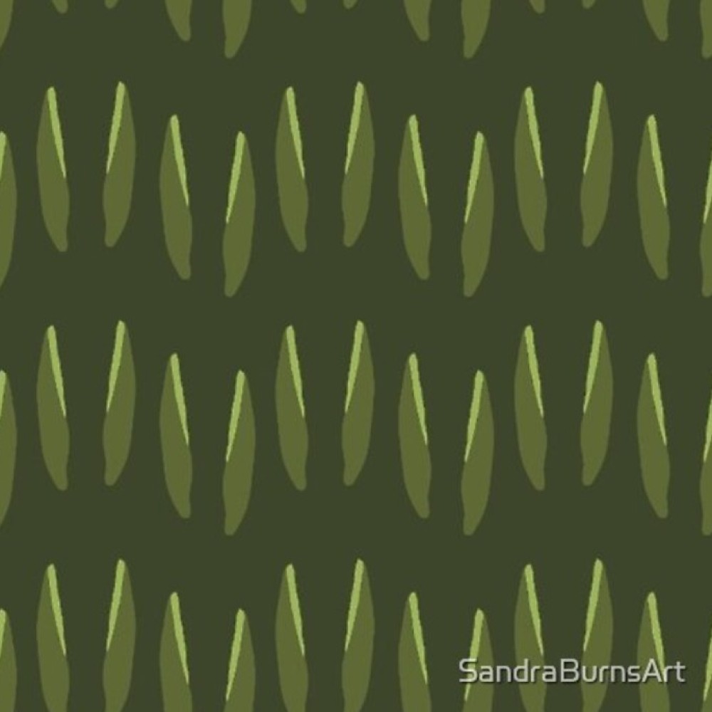 TULIP LEAF GREEN - by Sandra Burns ART