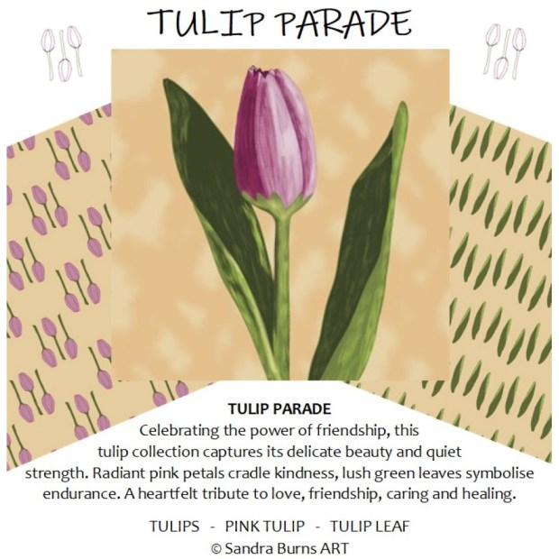 TULIP PARADE - collection by Sandra Burns ART