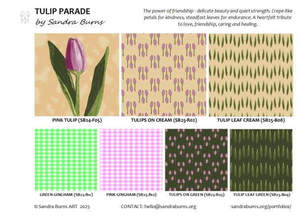 TULIP PARADE - collection by Sandra Burns ART