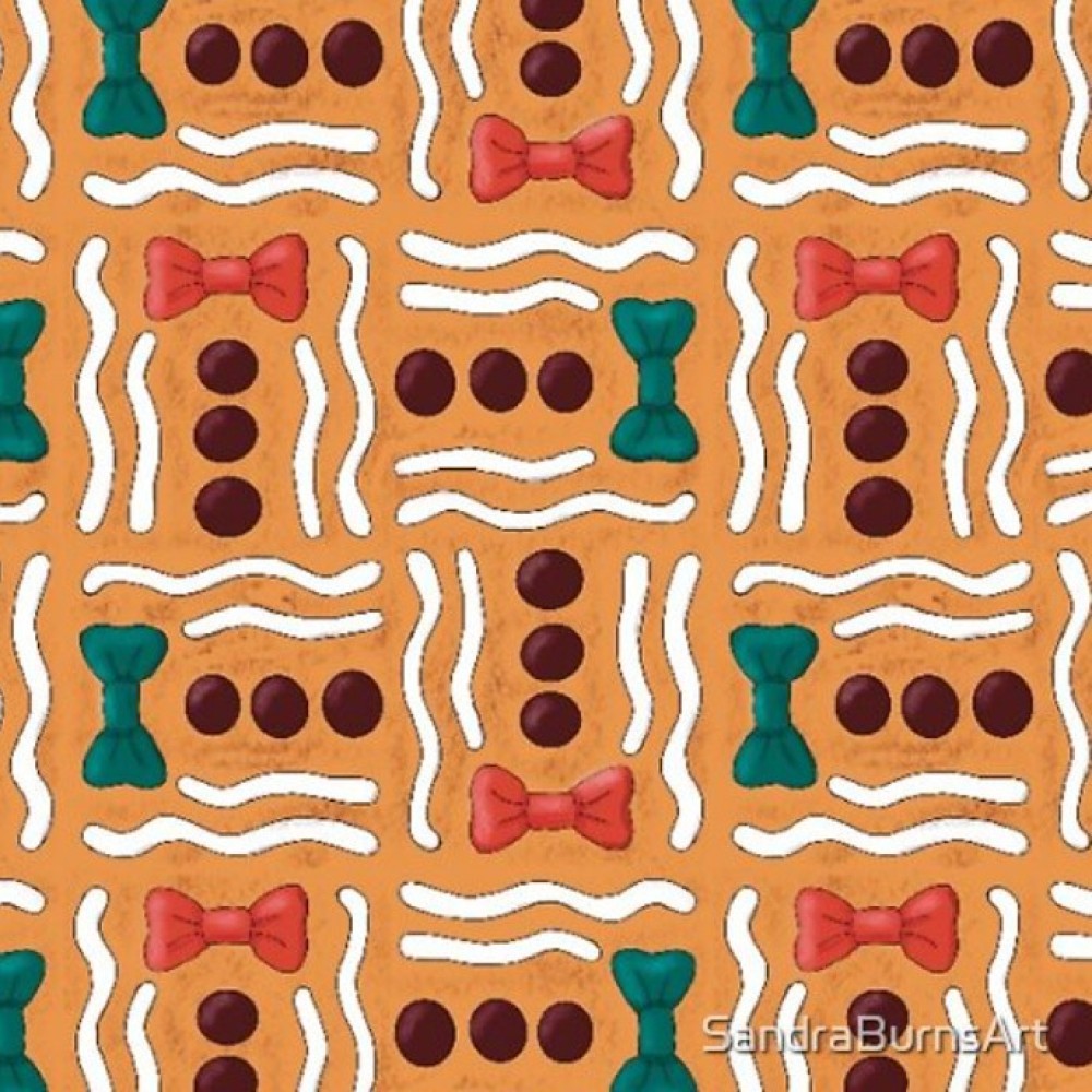 Buttons And Bows - from the Gingerbread Magic collection - by Sandra Burns ART