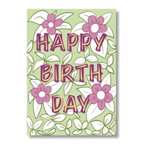 Happy Birthday card by Sandra Burns ART
