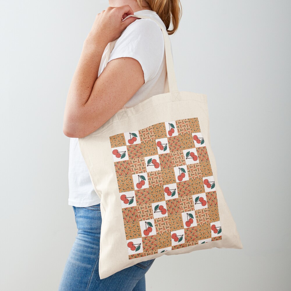 GINGERBREAD QUILTING Tote Bag - Gingerbread Magic collection - by Sandra Burns ART