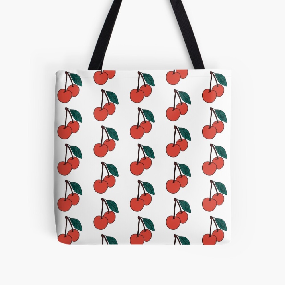CHRISTMAS CHERRIES Tote Bag - Gingerbread Magic collection - by Sandra Burns ART