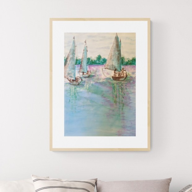 SUNDAY SAILING - by Sandra Burns ART