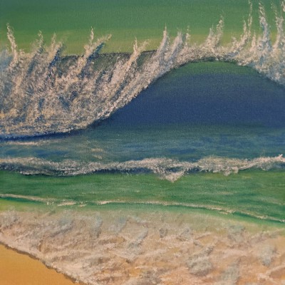 AT THE BEACH - by Sandra Burns ART