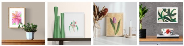 FLORAL FROLIC by Sandra Burns ART