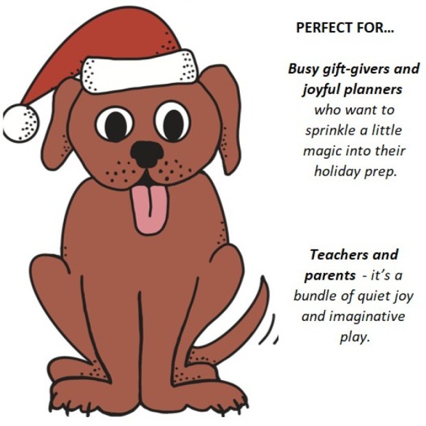 Christmas Magic Download Den - by Sandra Burns ART - Christmas printable bundle - holiday stationery set digital download - festive stationery pack PDF - perfect for