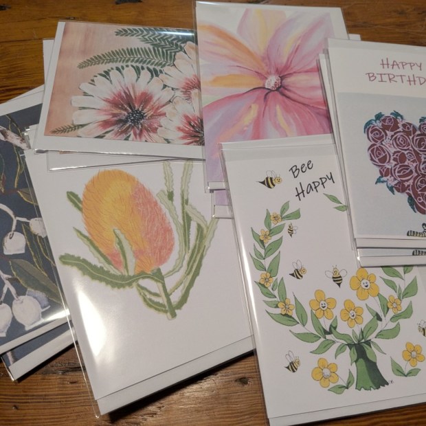 Greeting Cards reorder at Lilypilly Florist - Sandra Burns ART