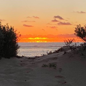 Margaret River - photo by Sandra Burns ART - sunset at Prevelly Beach