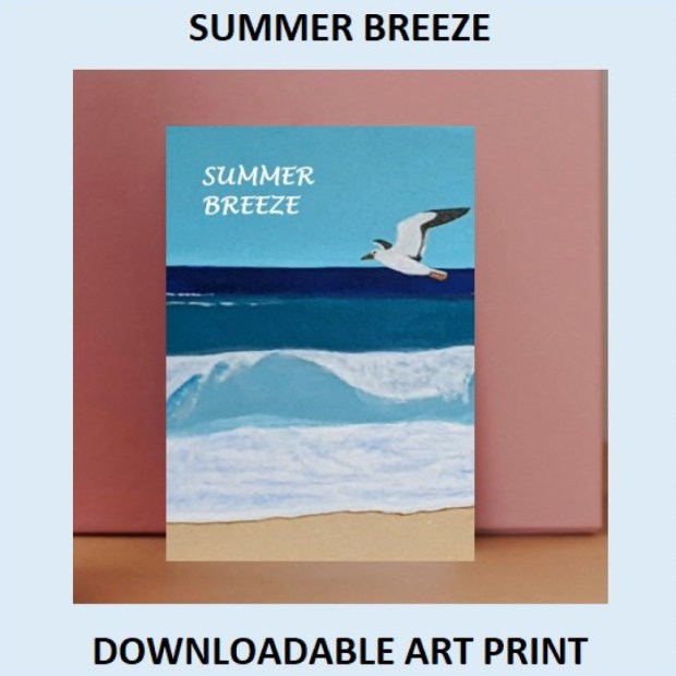 Summer Breeze Wall Art Print Download - by Sandra Burns ART