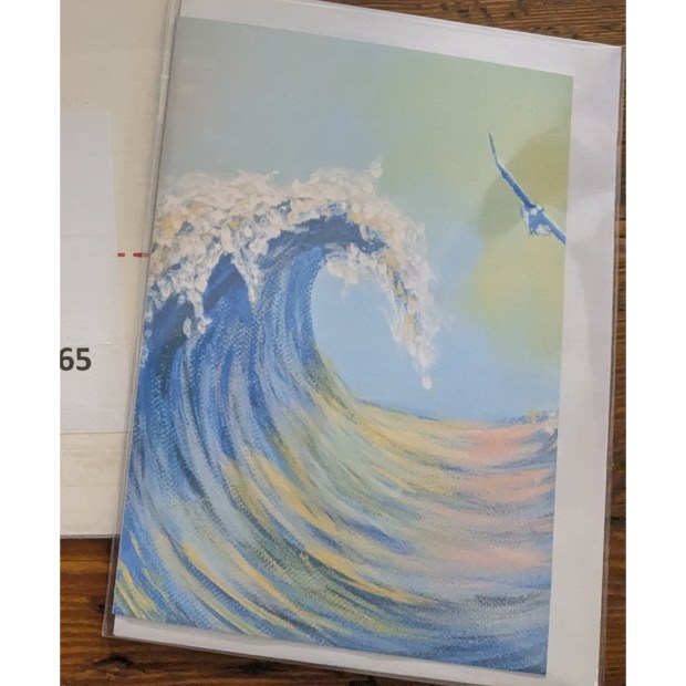 By The Sea greeting card - by Sandra Burns ART