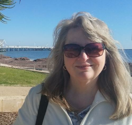 Sandra Burns at Busselton Jetty, feeling the creative vibes of nature. 